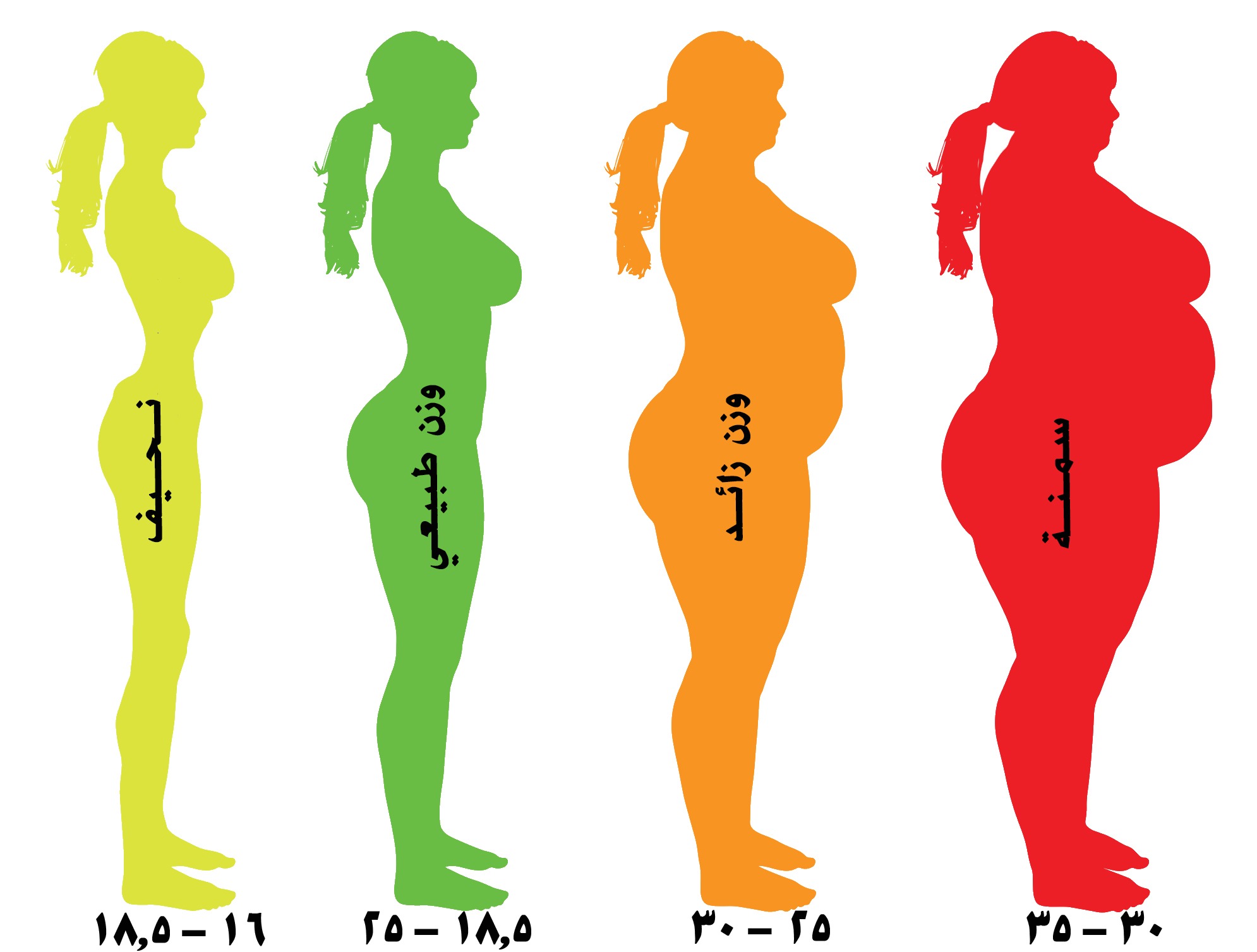 الوزن المثالي حسب الطول والعمر1